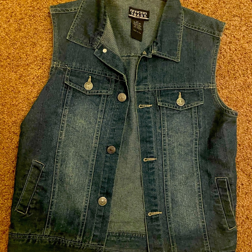 Girls XL denim vest